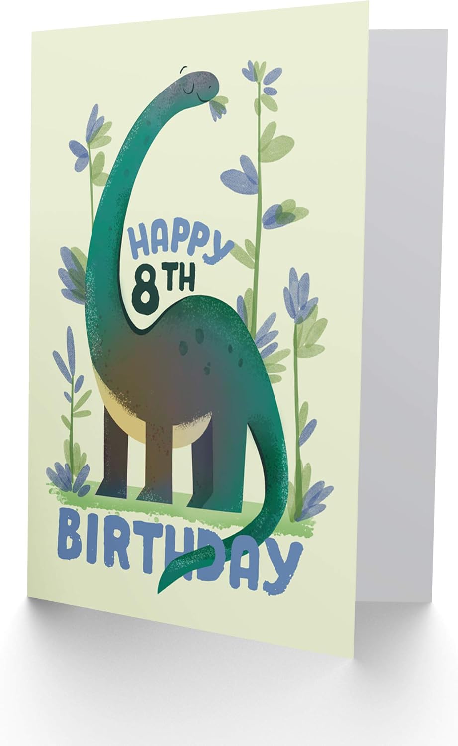 Wee Blue Coo Dinosaur Boys 8th Birthday Card Apatosaurus, Age 8, 17.5 x 12.5 cm - Image 3