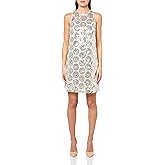 Trina Turk Womens Floral Sequin Sheath Dress