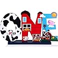 Farm Animal 1st Birthday Party Table Decoration, One Table Topper Letter Sign Wood Farm Barnyard First Birthday Milestone Baby Shower Decoration Barn Photo Props Centerpiece Grass Children Newborn
