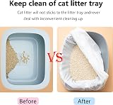 CIOKIT Cat Litter Tray Liners 30Pcs Drawstring Heavy Duty 45x79cm Leak Proof view 3
