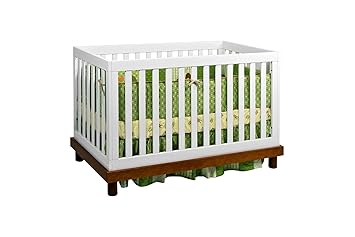 two tone baby crib