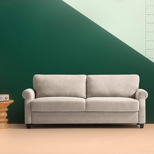 Amazon Com Zinus Josh Traditional Upholstered 77 5 Inch Sofa