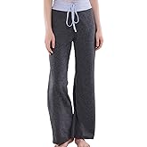 NEWCOSPLAY Women's Comfy Pajama Pants Casual Drawstring Palazzo Lounge Wide Leg Pants