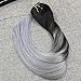 Ugeat 14inch 9Pcs Per Set 120Gram Clip in Hair Extensions Piano Color Ash Blonde 18 and Bleach Blonde Color 613 Highlight Real Human Hair Clip Extensions Full Head Set