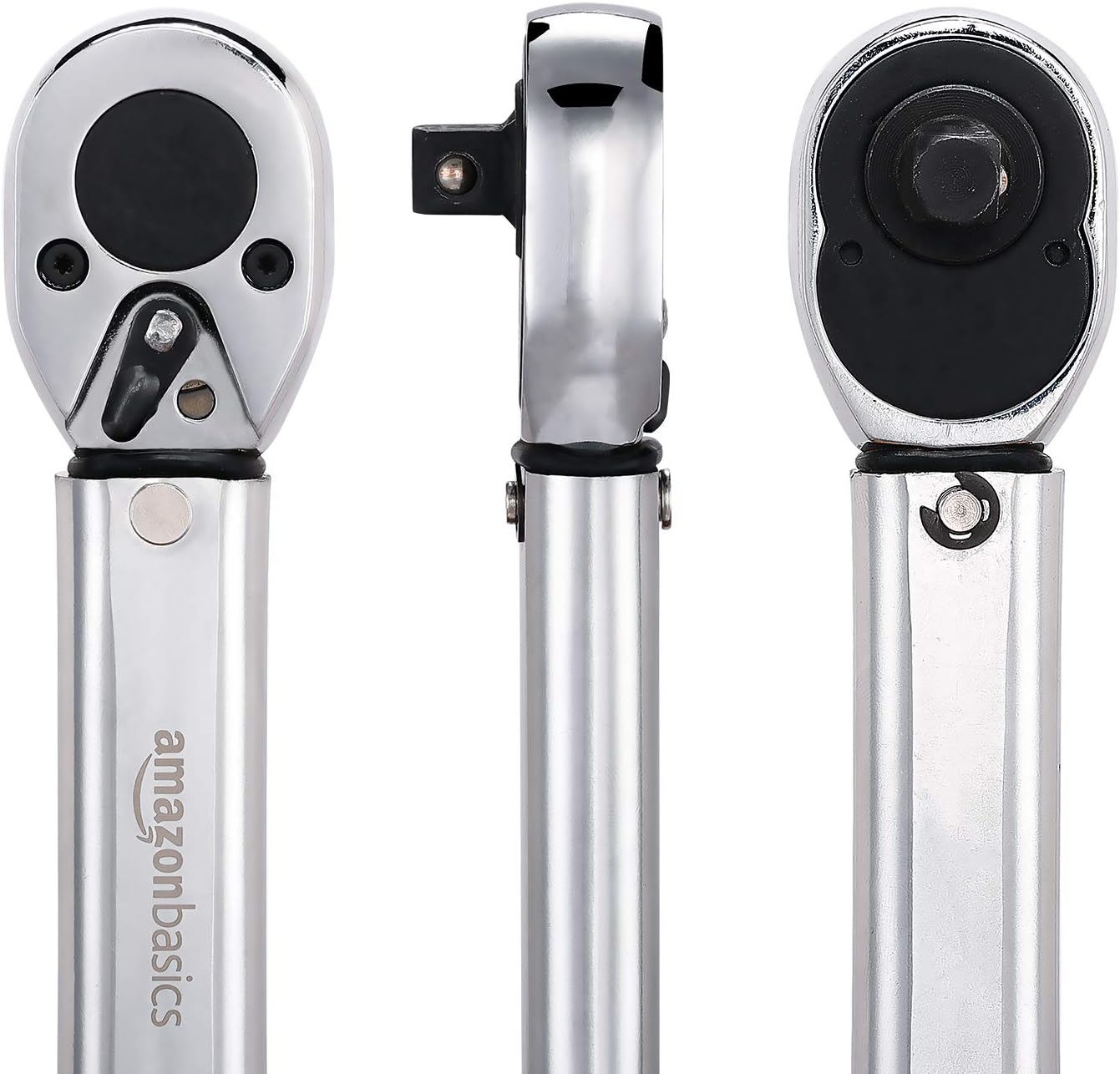 Amazon Basics 3/8 Inch Drive Click Torque Wrench, 15-80 ft.-lb, 20.4-108.5 Nm, Chrome - Image 5