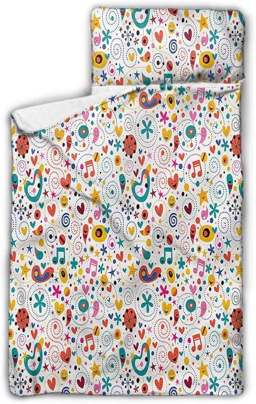 Amazon Com Cute Child Nap Mat Includes Pillow Fleece Blanket