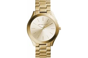 Michael Kors Slim Runway Women's Watch, Stainless Steel Bracelet Watch for Women