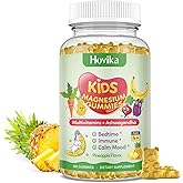 Kids Magnesium Glycinate Gummies, Magnesium Supplement with L-Theanine, Chamomile & Multivitamins for Kids & Adults Sleep, Calm, Relaxation, Sugar Free Pineapple Flavor 60 Gummies