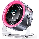 Coolhill Handheld Portable Fan with Ice Cooler: 100-Speed 5500mAh Rechargeable Handheld Fan, 12H Time Hand Cooling Personal Fans with 20000 RPM Air Turbo Tech for Travel Outdoor (Pink)