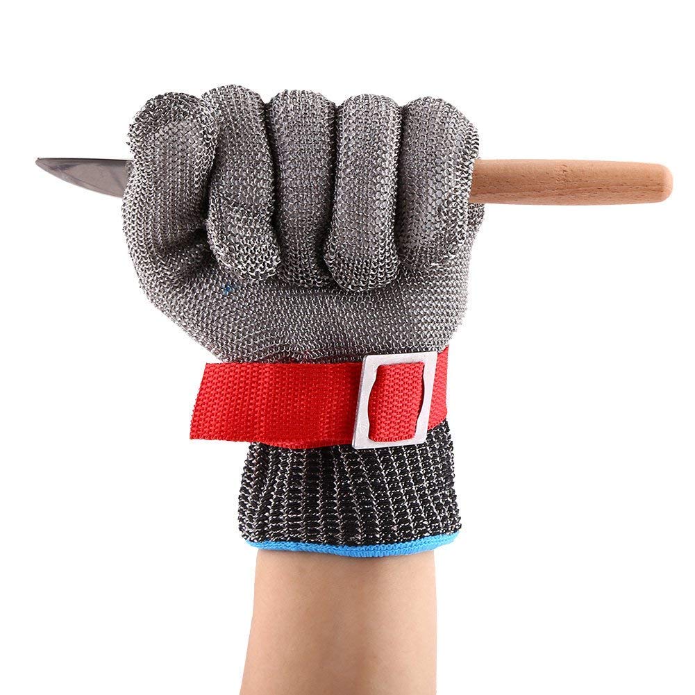 Yosoo Stainless Steel Cut Protection Cuff for Gardening, Butchery, Glassware, Multi-Colour