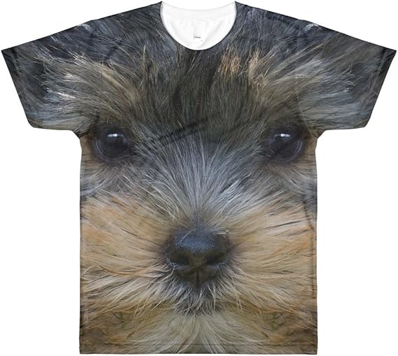 Amazon Co Jp ヨークシャーテリア子犬犬all Over Printクルーネックtシャツ カラー ホワイト 服 ファッション小物 Amazon Co Jp ヨークシャーテリア子犬犬all Over Printクルーネックtシャツ カラー ホワイト 服 ファッション小物