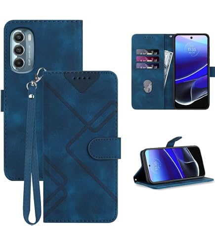 Antsturdy Motorola Moto G Stylus 5G 2022 Wallet Case | PU Leder Mit RFID-Schutz | Handschlaufe & Ständer | Beige
