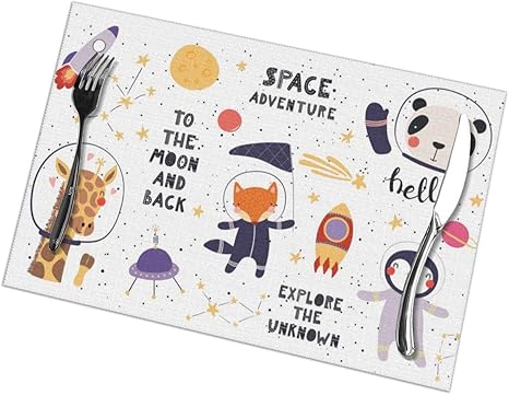 Amazon ランチョンマット ランチマット 動物柄 宇宙人 狐 パンダ 天体 子供絵テーブルマット 撥水 防汚 断熱 滑り止め 雰囲気アップ 水洗い 家庭 レストラン用 6枚セット30cm 45cm ランチョンマット オンライン通販 Amazon ランチョンマット ランチマット 動物柄 宇宙人 狐 パンダ 天体 子供絵テーブルマット 撥水 防汚 断熱 滑り止め 雰囲気アップ 水洗い 家庭 レストラン用 6枚セット30cm 45cm ランチョンマット オンライン通販