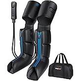 SHINE WELL Leg Compression Massager for Circulation and Pain Relief, Full Leg Massager for Swelling, with 3 Modes 3 Intensities 3 Timing Options, Gift for Dad Mom