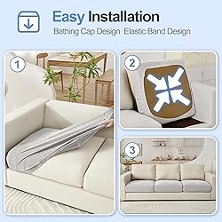 WEYOND Chaise Couch Cover L Shape Large Super