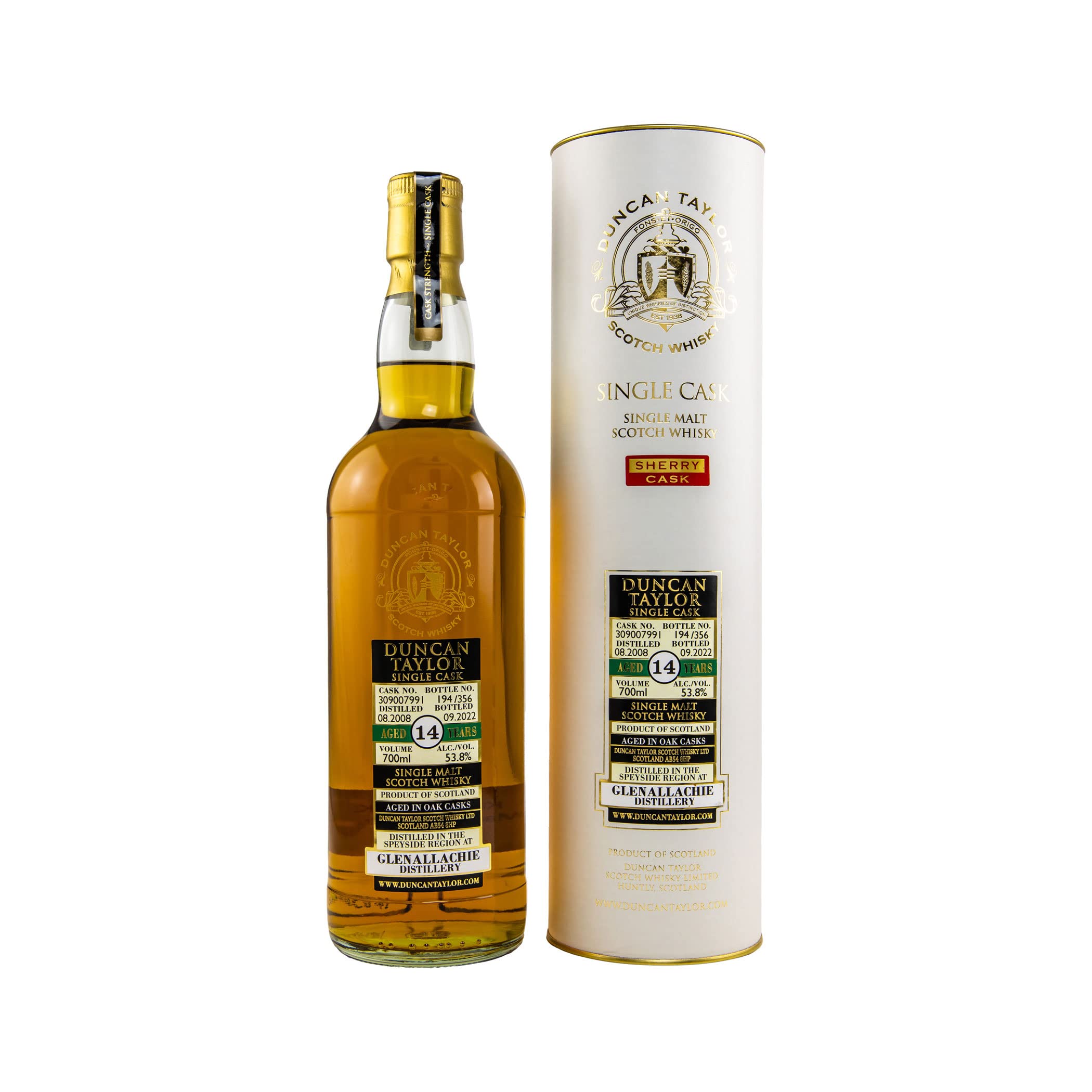 Glenallachie 2008/2022-14 Jahre - #309007991 - Cask Collection - Duncan Taylor Speyside Single Malt Scotch Whisky