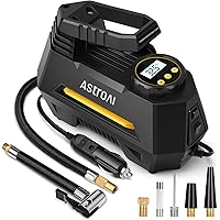 AstroAI Tire Inflator Portable Air Compressor Tire Air Pump for Car Tires - Car Accessories, 12V DC Auto Pump with Digital Pr