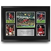 HWC Trading Alejandro Garnacho 16 x 12 inch Printed Memorabilia Signed Autograph Photograph Display for Soccer Fans and Supporters - 16" x 12" Framed