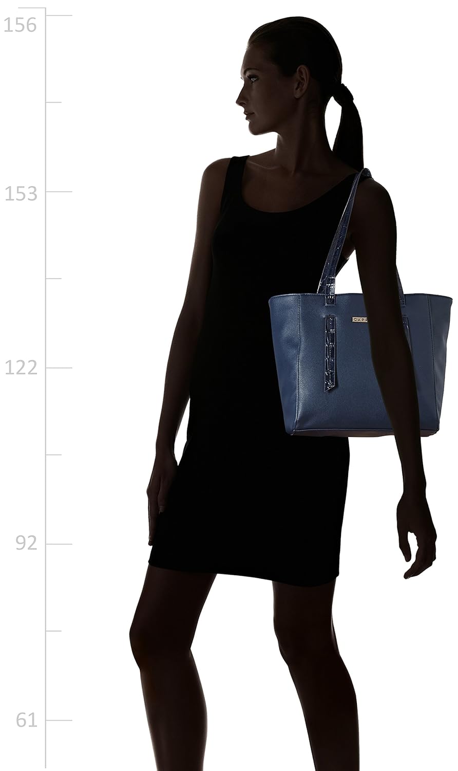 caprese evana women's tote bag (navy)