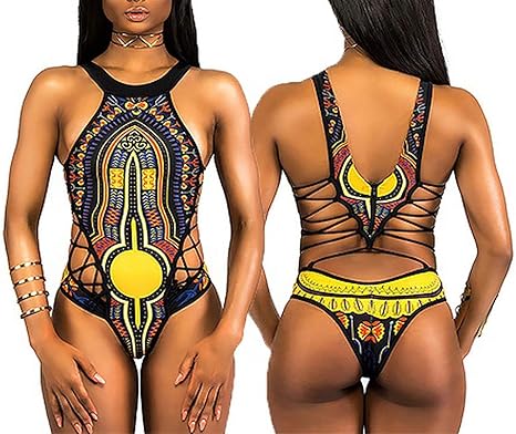 african print bathing suit amazon