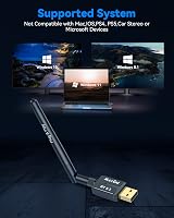 Maxuni USB Bluetooth 5.3 Dongle Adapter PC Laptop Desktop Low Latency Windows view 3