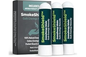 Basic Vigor SmokeShield Aromatherapy Inhaler 3-Pack with Black Pepper – Use Daily for 30 Days for Gradual Craving Support – Made in USA