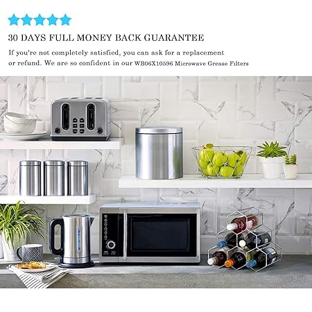 Podoy WB06 X 10596 perfil microondas grasa filtros para GE ...