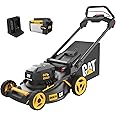 Cat DG670 60V 21” Cordless Lawn Mower 3-In-1 Cutting Modes, Brushless Lawn Mower with TorqLogic, Easy-Adapt Walk-Behind Push Lawn Mower – Battery & Charger Included