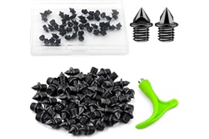 FATLBSEV 3/16 Inch Carbon Steel Track Spikes, 48 Pieces Lighter Weight Spikes Track Shoes, Each Nail Weighs Only 0.47 Grams, Used for Track and Field Sprinting or Cross Country