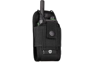 SINAIRSOFT Nylon Radio Holster, Universal Radio Case Lightweight Military Interphone Storage Bag Pouch for Molle System Walki