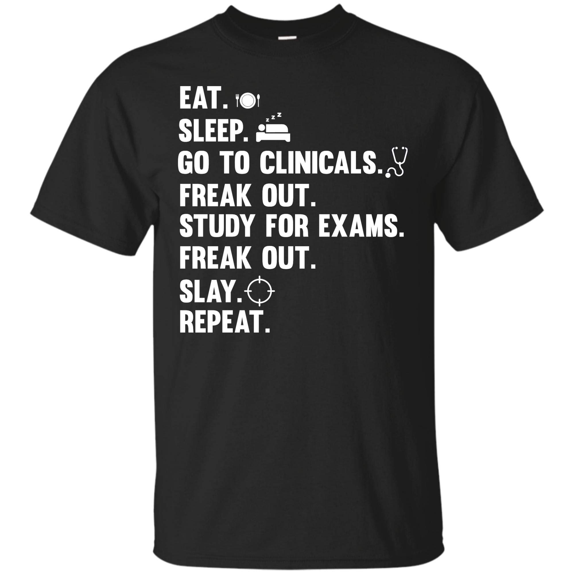 Funny Nurse Shirt Slay Rn Lpn Clinicals Nursing School Gifts
