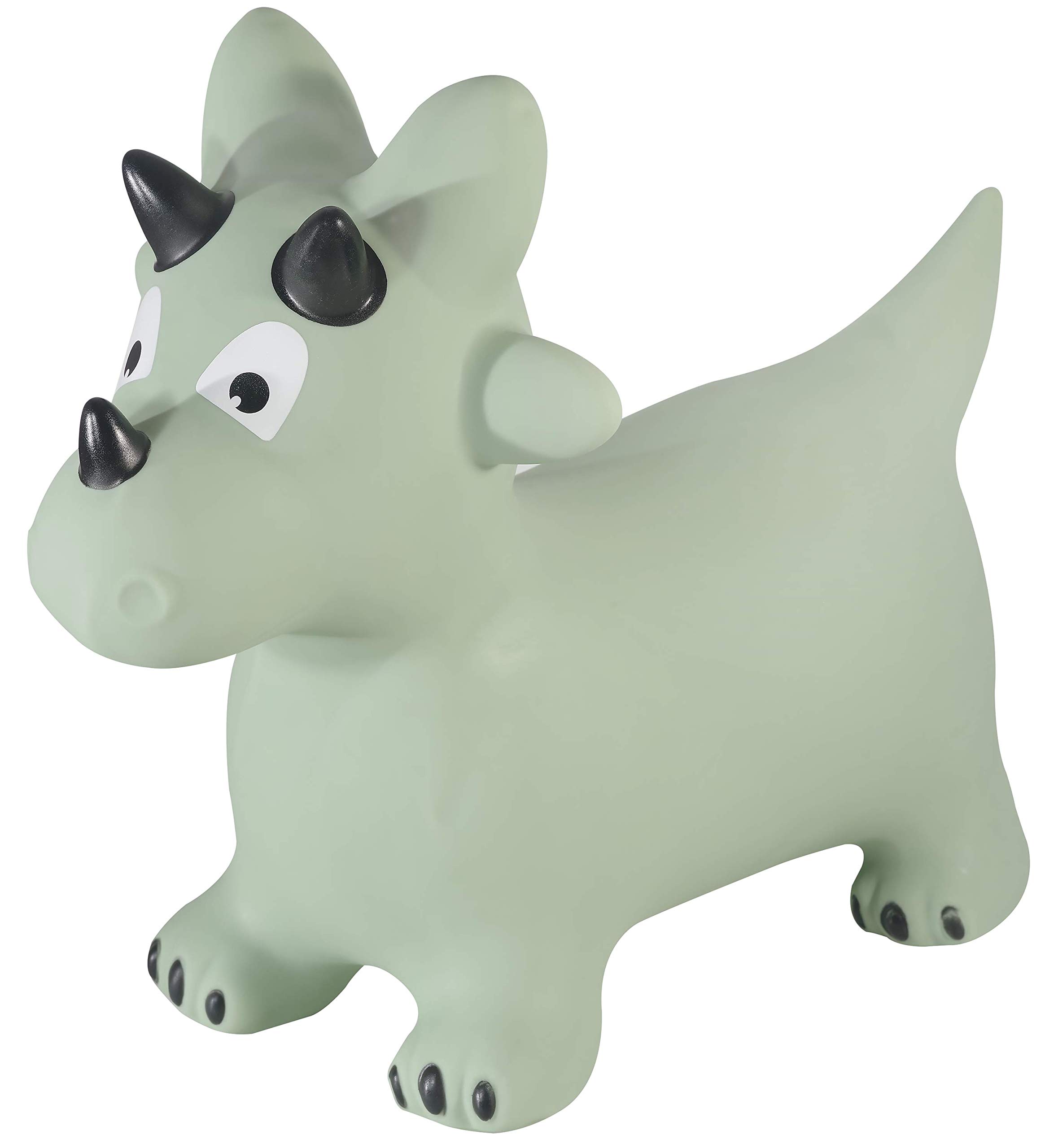 Kindsgut bouncy animal for children, Hopper, discreet and modern colours, air pump included, dino