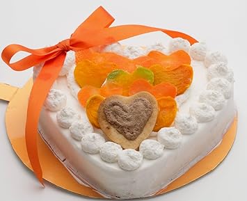 Amazon 犬用手作り誕生日ケーキ ｐｕｒｅ ｈｅａｒｔケーキ６号サイズ馬肉 ワンちゃん大喜び ドッグ フード オヤツ ごちそう プレゼント 手作り食 ご飯 記念日 人気 無添加 トッピング イベント お祝い 帝塚山wanbana ワンバナ Dolce Del 帝塚山wanbana ビスケット