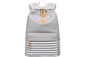 abshoo Causal Canvas Stripe Backpack Cute Teen Backpacks For Girls School Bag