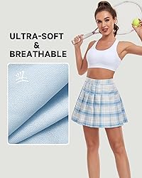 Pleated Plaid Mini Skirts with Shorts Casual Skirt