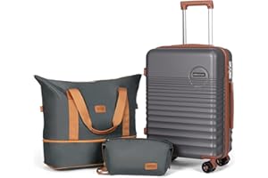 CONCEPTEN Carry On Luggage 22x14x9 Airline Approved, 20-inch Hard Shell Suitcases with Wheels, ABS Lightweight Carry on Suitcase with TSA Lock