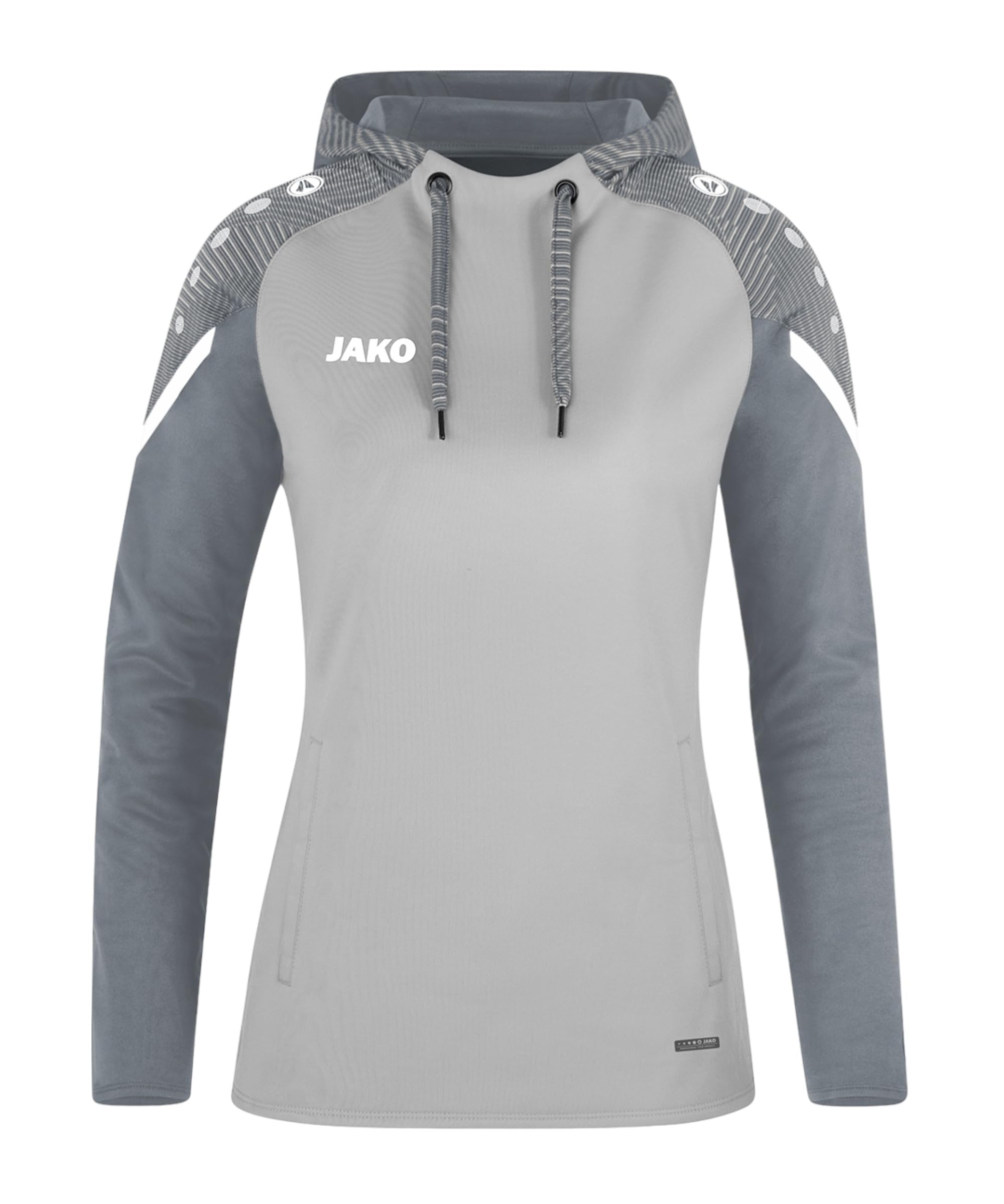 JAKO Women's Performance Hooded Sweatshirt, Soft Grey/Stone Grey, 36 (EU)