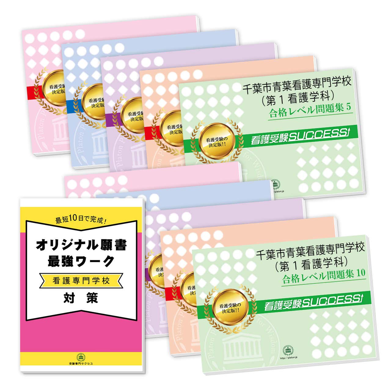 千葉市青葉看護専門学校 第1看護学科 受験合格セット問題集 10冊 願書最強ワーク プレゼント 受験専門サクセス 本 通販 Amazon