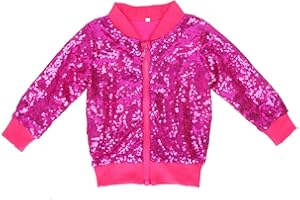 Cilucu Kids Jackets Girls Boys Sequin Zipper Coat Jacket for Toddler Birthday Christmas Clothes