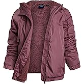Reebok Womens Windbreaker Jacket - Water and Wind Resistant Midweight Cozy Sherpa Fleece Insulated Softshell Jacket for Women