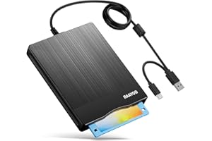 Floppy Disk Reader 3.5 inch USB Floppy Disk Drive External 3 1/2 Floppy disc Reader Portable Floppy Diskette Drive USB C for 