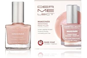 Dermelect Makeover Ridge Filler – Award-Winning Nail Treatment, Strengthens, Moisturizes, Conceals Imperfections, Keratin & Peptide Enriched, For Healthy, Smooth Nails