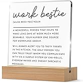 Work Bestie Gifts for Women, Funny Birthday Retirement Farewell New Job Leaving Gifts for Friends Coworkers, Work Friendship Gifts For Her Him