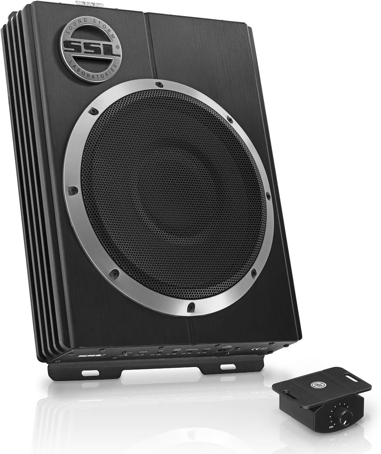 Sound Storm Laboratories SSL 10IN 1200W LOW PROF SUB, Black, 10 Inch 1200 Watts