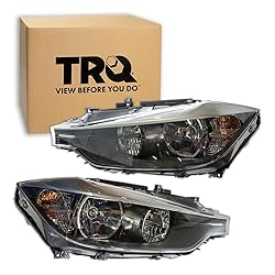 TRQ 2 Piece Headlight Assembly Set Driver