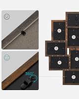 SONGMICS Collage Picture Frame 10 Frames 4x6 Rustic Brown RPF020X01 view 5