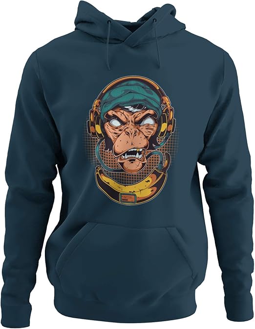 knut Fashion & Streetwear Capuchontrui voor heren, backprint tattoo