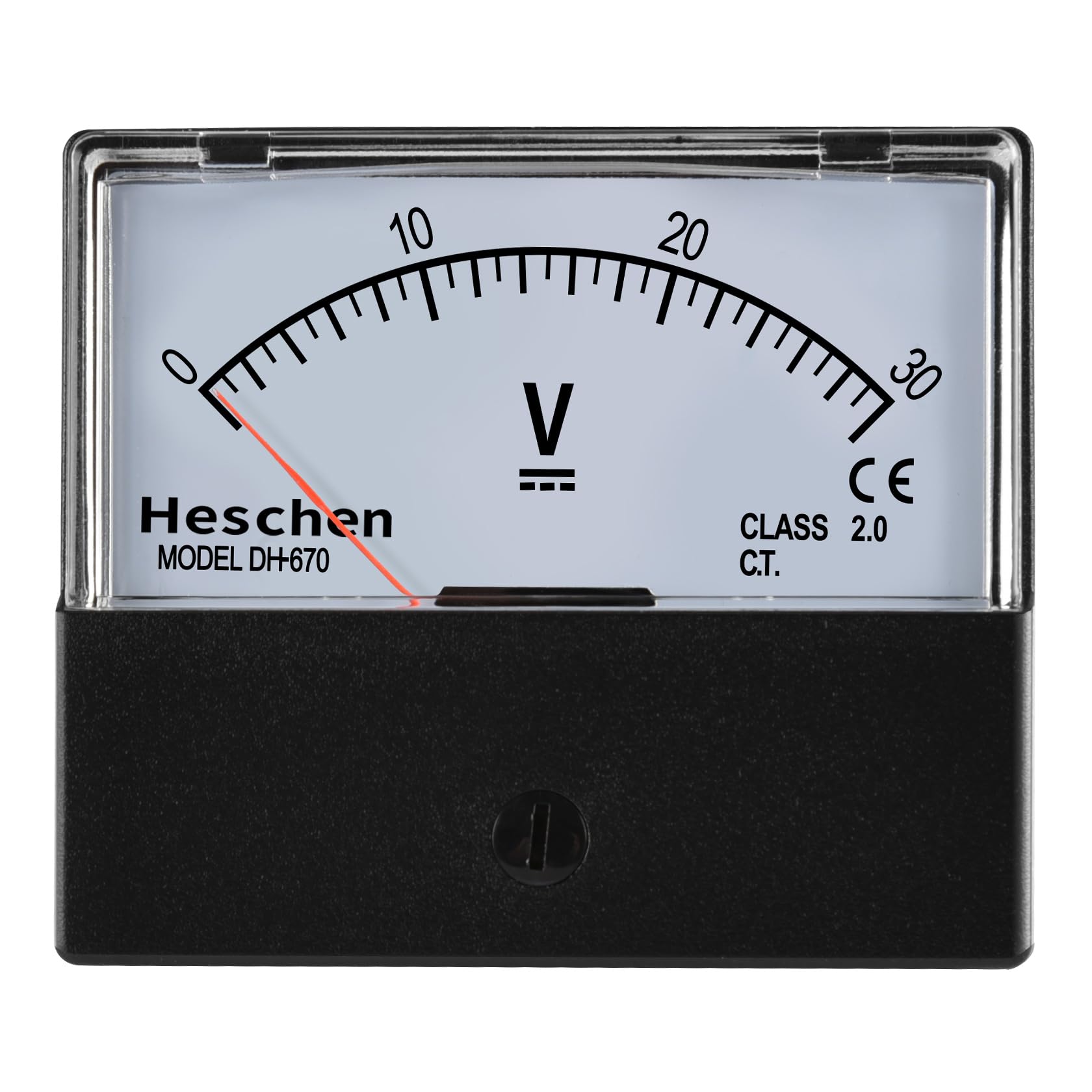 Heschen Electric Circuit Testing Device, DH-670-DC30V Voltmeter 0-30V Class 2.0