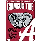 Alabama Crimson Tide 7"x10" College Wall Decor Metal Sign – Officially Licensed Product
