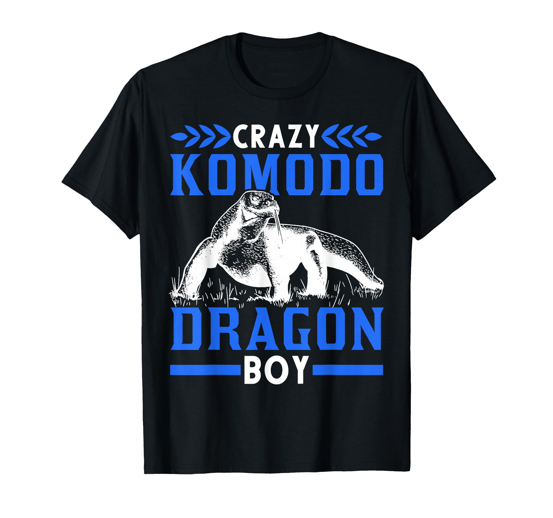 Crazy Komodo Dragon Boy Lizard T-Shirt